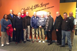 Burch, in the Padres jacket, began a three-year term on the Little League International Advisory Board in 2013.