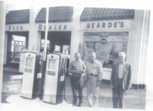 This photo was taken in 1954, not long after Jim Bearde (middle) became a U-Haul Dealer.