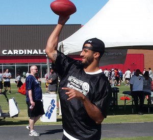 San Francisco 49ers QB Colin Kaepernick was one of the stars of this year's Kurt Warner Ultimate Football Experience.