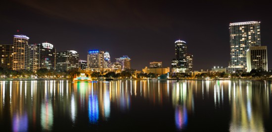 Night Orlando Cityscape