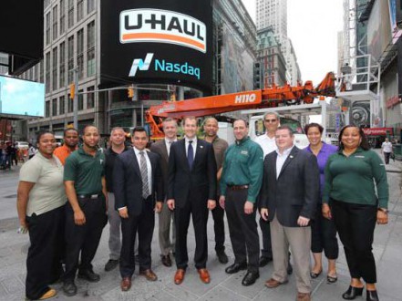 U-Haul Executive VP Stuart Shoen Rings the NASDAQ Opening Bell on July 8