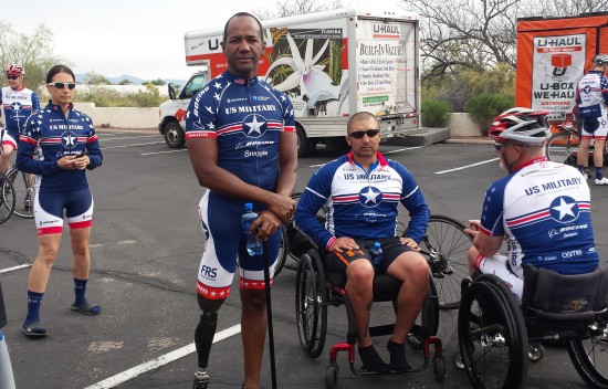 Alfredo "Freddie" De Los Santos, champion handcycle rider for U.S. Military Endurance Sports