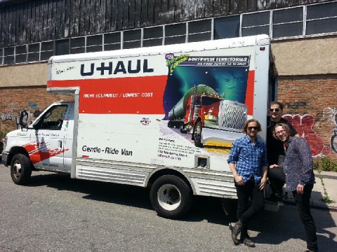 Brooklyn-based rock band Slim Wray used a U-Haul truck for the making of its music video Take It or Leave It.