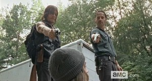 Former U-Haul truck with Daryl and Rick