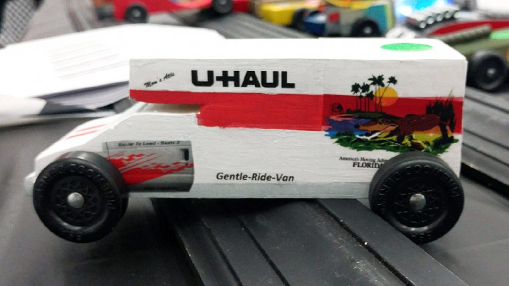 Finished U-Haul truck left side with SuperGraphic