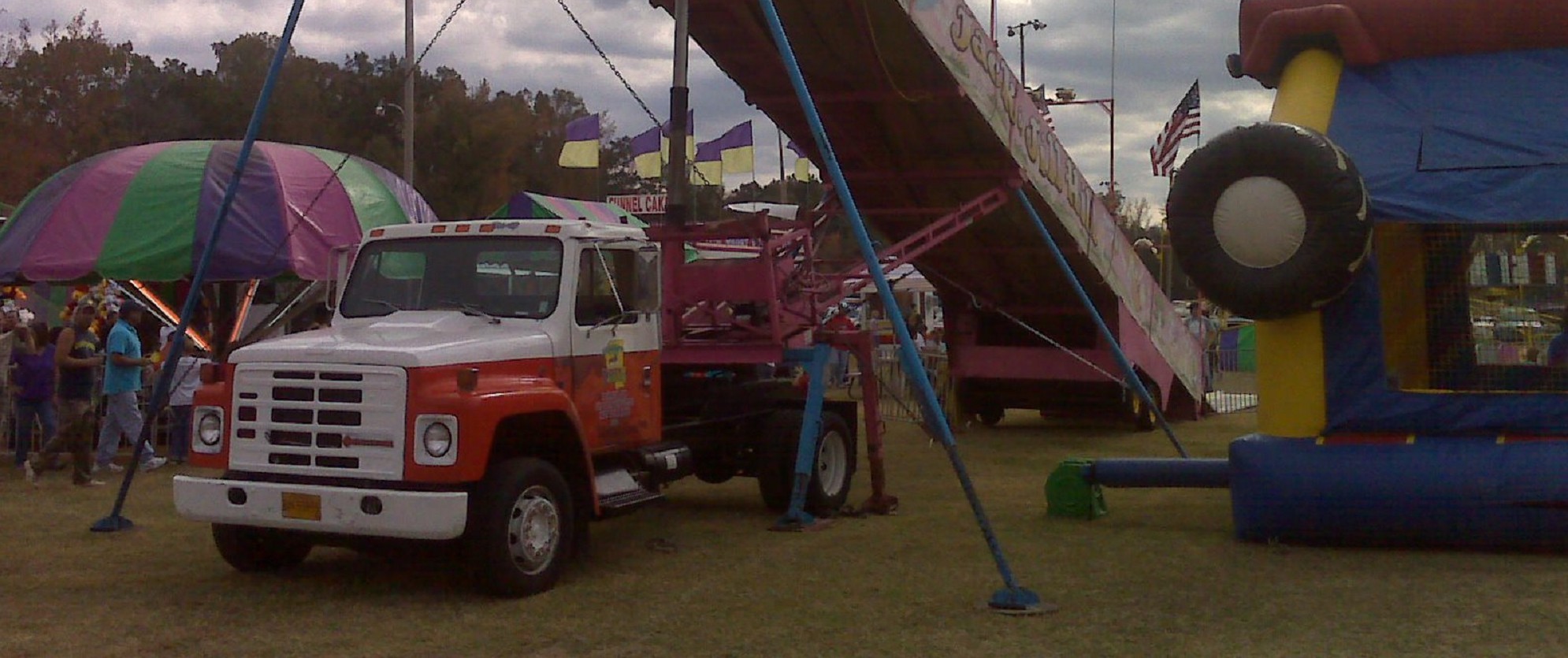 For-sale U-Haul Truck converted to a carnival slide