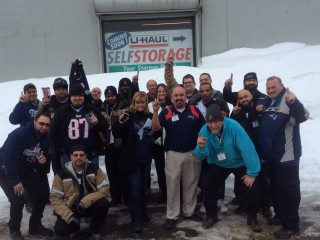 U-Haul Company of Boston Celebrates Patriots’ Win with Wing Lunch