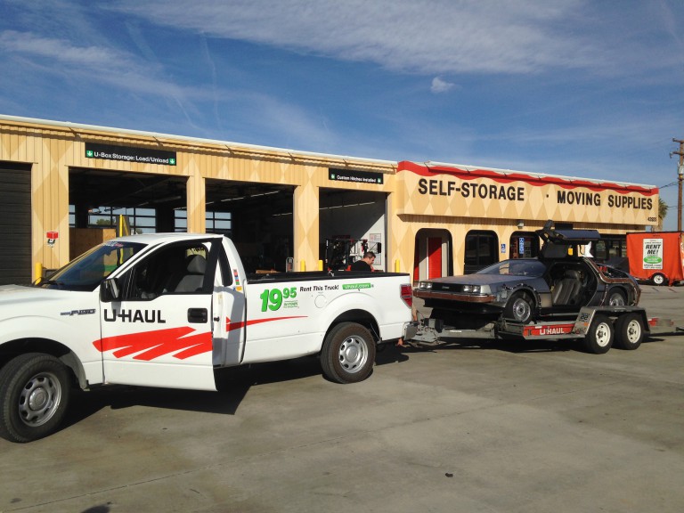 UHaul Towing a DeLorean Time Machine My UHaul Story