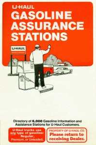 Oil Crisis U-Haul Gasoline Assurance Program Brochure Cover