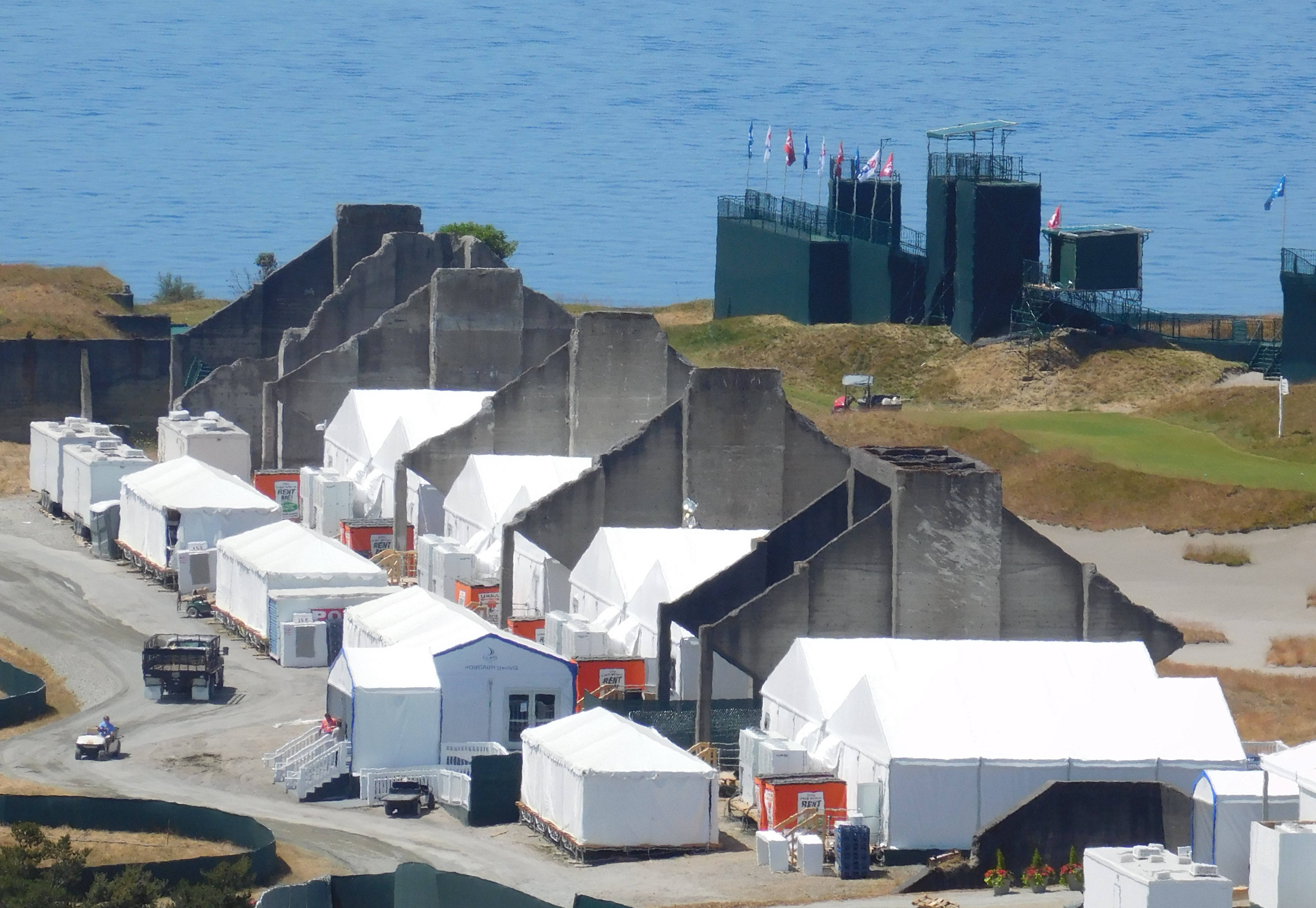 PGA Used 70 U-Box Containers for U.S. Open at Chambers Bay