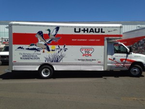 featuring the classic SuperGraphic for the Evergreen state: Ridgefield, Washington – Birthplace of U-Haul.