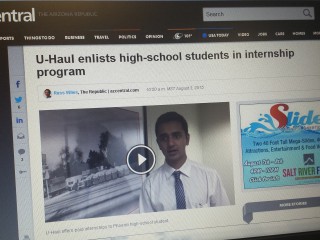 Arizona Republic and azcentral.com highlight U-Haul high school internship program with Brophy College Prep