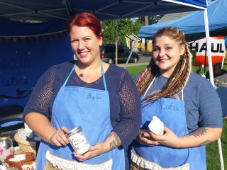 Beals Sisters Home & Body were among the vendors at Ridgefield Heritage Day.