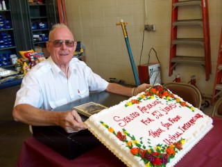 Gary Dahlke Retirement cake 2004