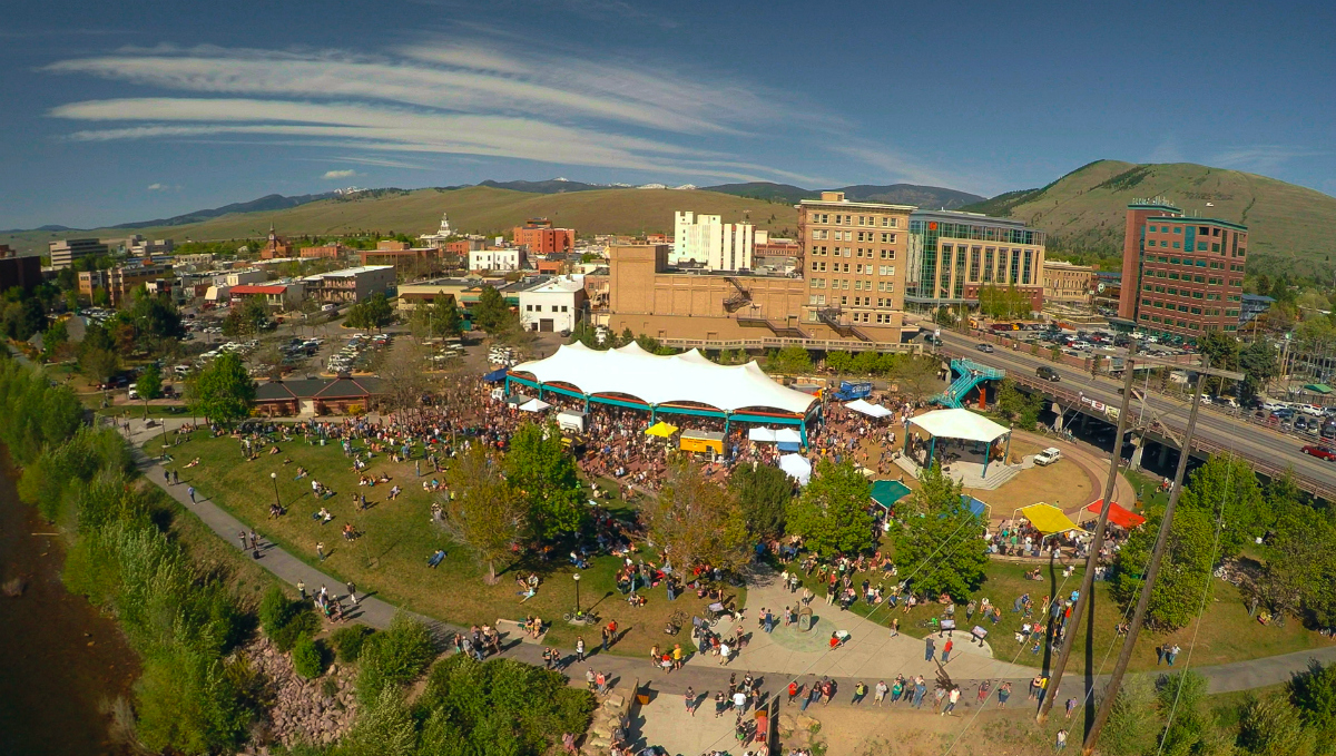 Aerial picture of Missoula