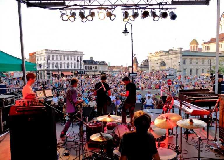 Crowd at the Kingston Blues Festival. Kingston is the UHaul No. 10