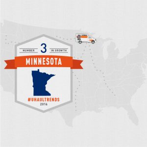Minnesota is U-Haul Growth State No. 3