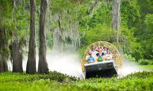 Airboat swamp tour in Louisiana, the U-Haul No. 8 Growth State of 2016