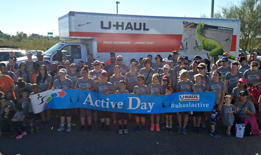 U-Haul, an American Heart Association Gold Fit-Friendly Worksite, held its first annual U-Haul Active Day in 2016.