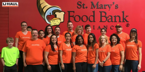 U-Haul Team Members Volunteer at St. Mary's Food Bank