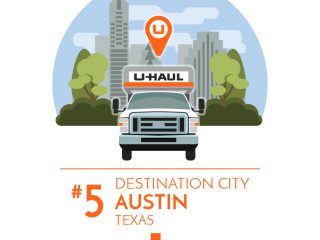 Austin is the No. 5 U-Haul U.S. Destination City for 2016