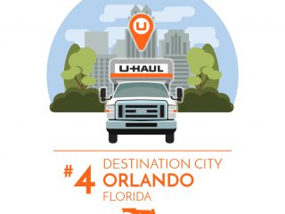 Orlando is the No. 4 U-Haul U.S. Destination City for 2016