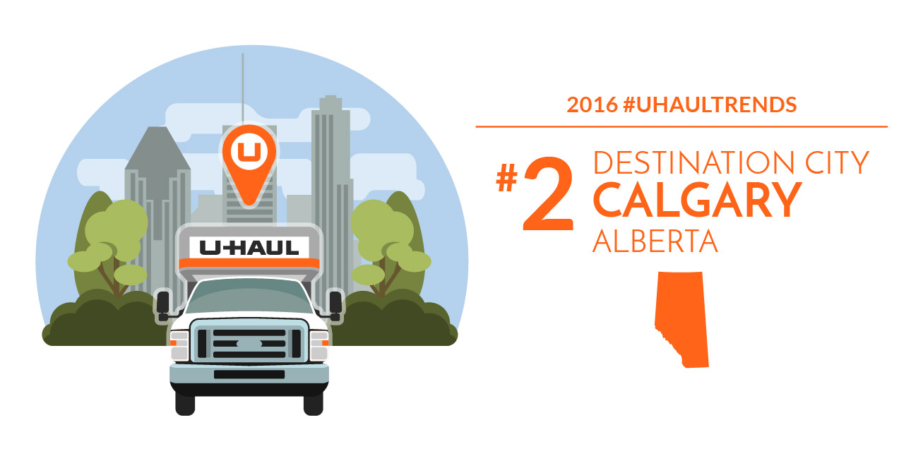 U-Haul 2016 Canadian Destination City No. 2: Calgary