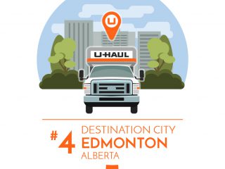 Edmonton is the No. 4 U-Haul Canadian Destination City for 2016