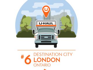 London is the No. 6 U-Haul Canadian Destination City for 2016