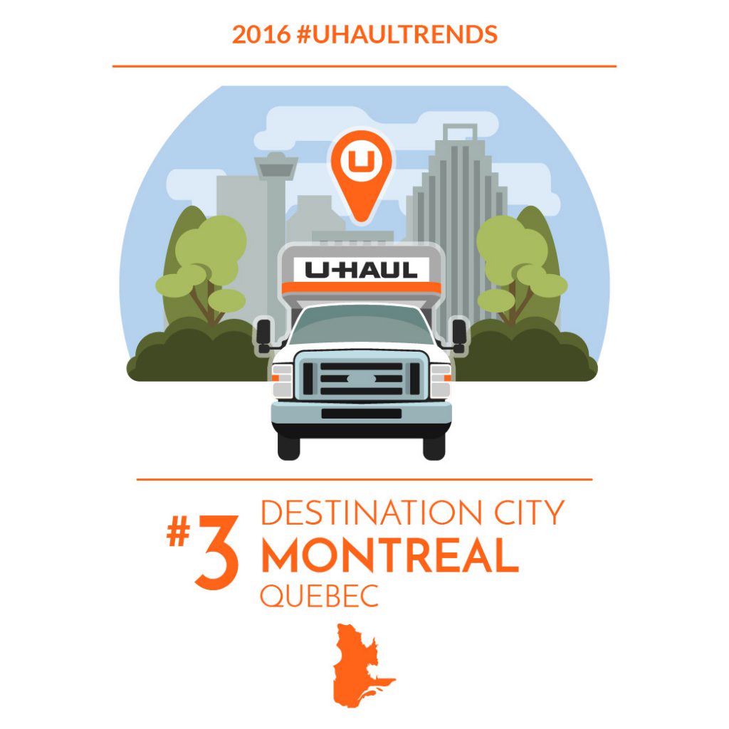 Montreal is the No. 3 U-Haul Canadian Destination City for 2016 - My U ...