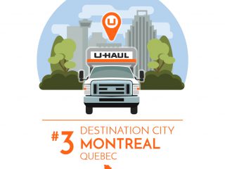 Montreal is the No. 3 U-Haul Canadian Destination City for 2016