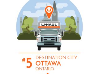 Ottawa is the No. 5 U-Haul Canadian Destination City for 2016