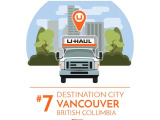 Vancouver is the No. 7 U-Haul Canadian Destination City for 2016