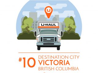 Victoria is the No. 10 U-Haul Canadian Destination City for 2016