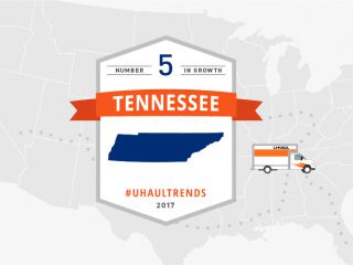 TENNESSEE: U-Haul No. 5 Growth State for 2017