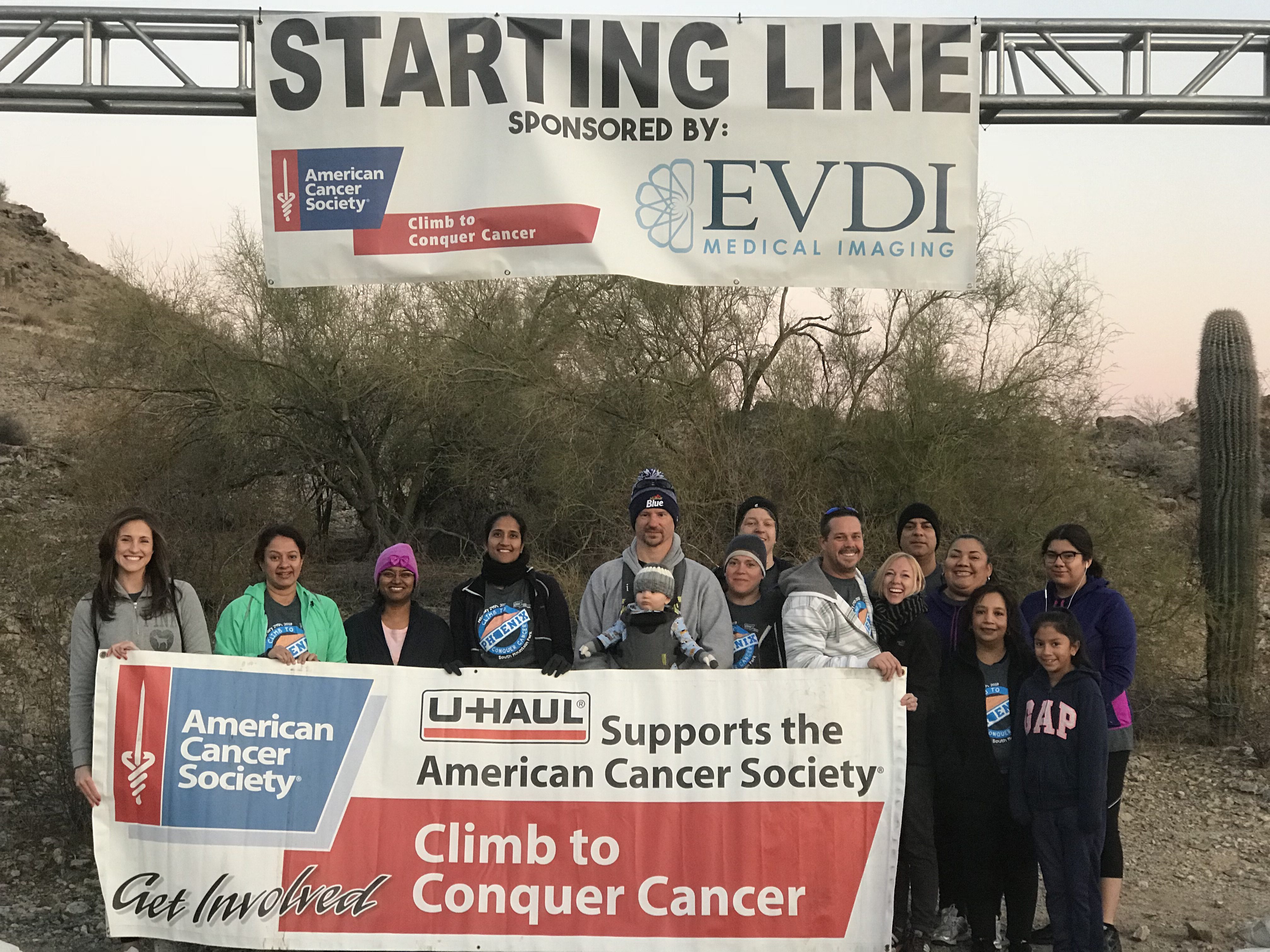 Team U-Haul at the 35th Annual Climb to Conquer Cancer