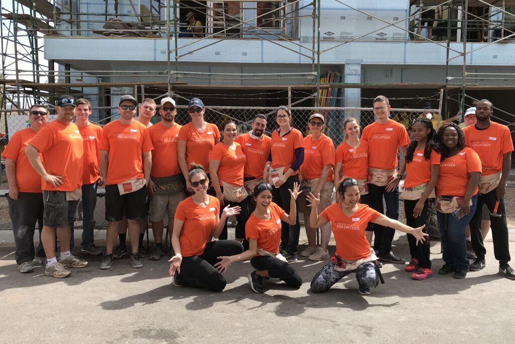 U-Haul volunteers with Habitat for Humanity