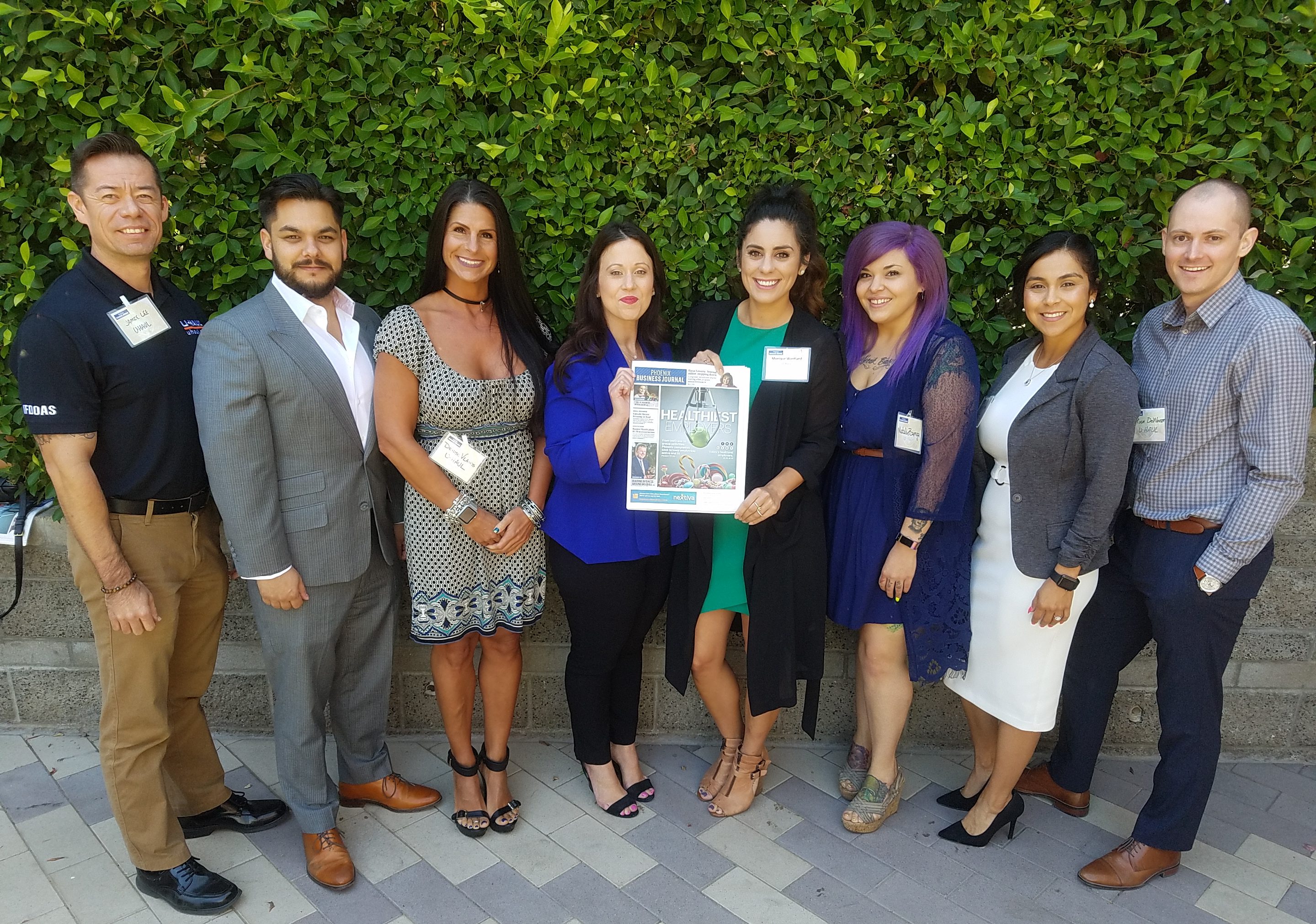U-Haul receives The Valleys Healthiest Employers Award as a top 10 honoree in the large business category for 2018