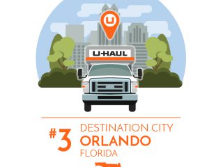 Orlando is the No. 3 U-Haul Destination City for 2017