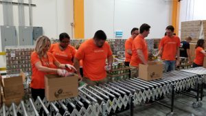 U-Haul volunteer day for Hunger Action Month at St. Mary's Food Bank