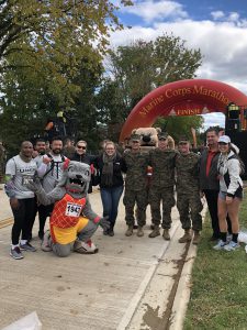 Team U-Haul at the 43rd Annual Marine Corps Marathon Finish Line.