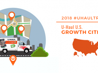 U-Haul Announces Top 25 U.S. Growth Cities for 2018