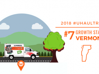 VERMONT is the U-Haul No. 7 Growth State for 2018