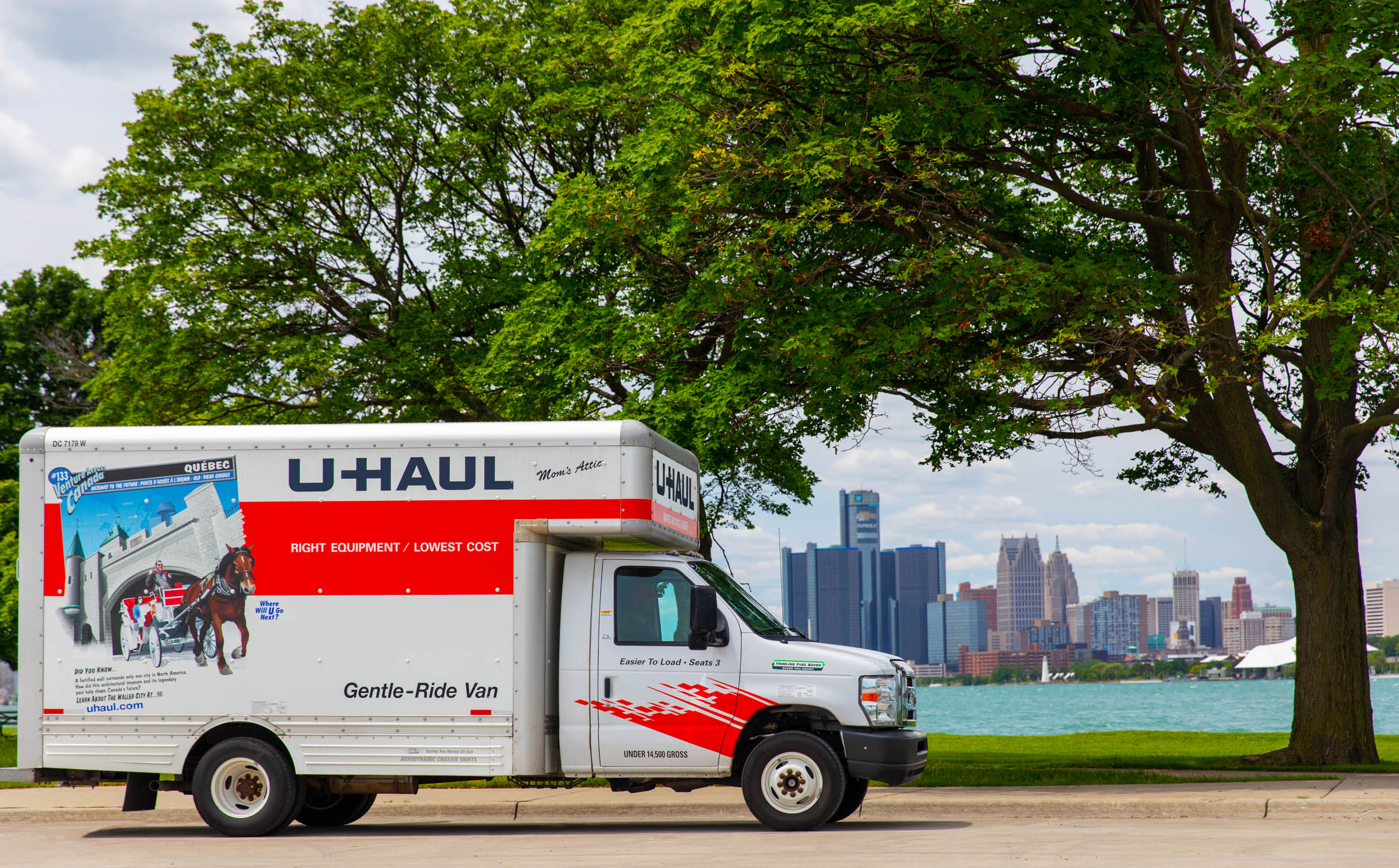 Be mindful of bridges and drive-thru overhangs with your U-Haul truck