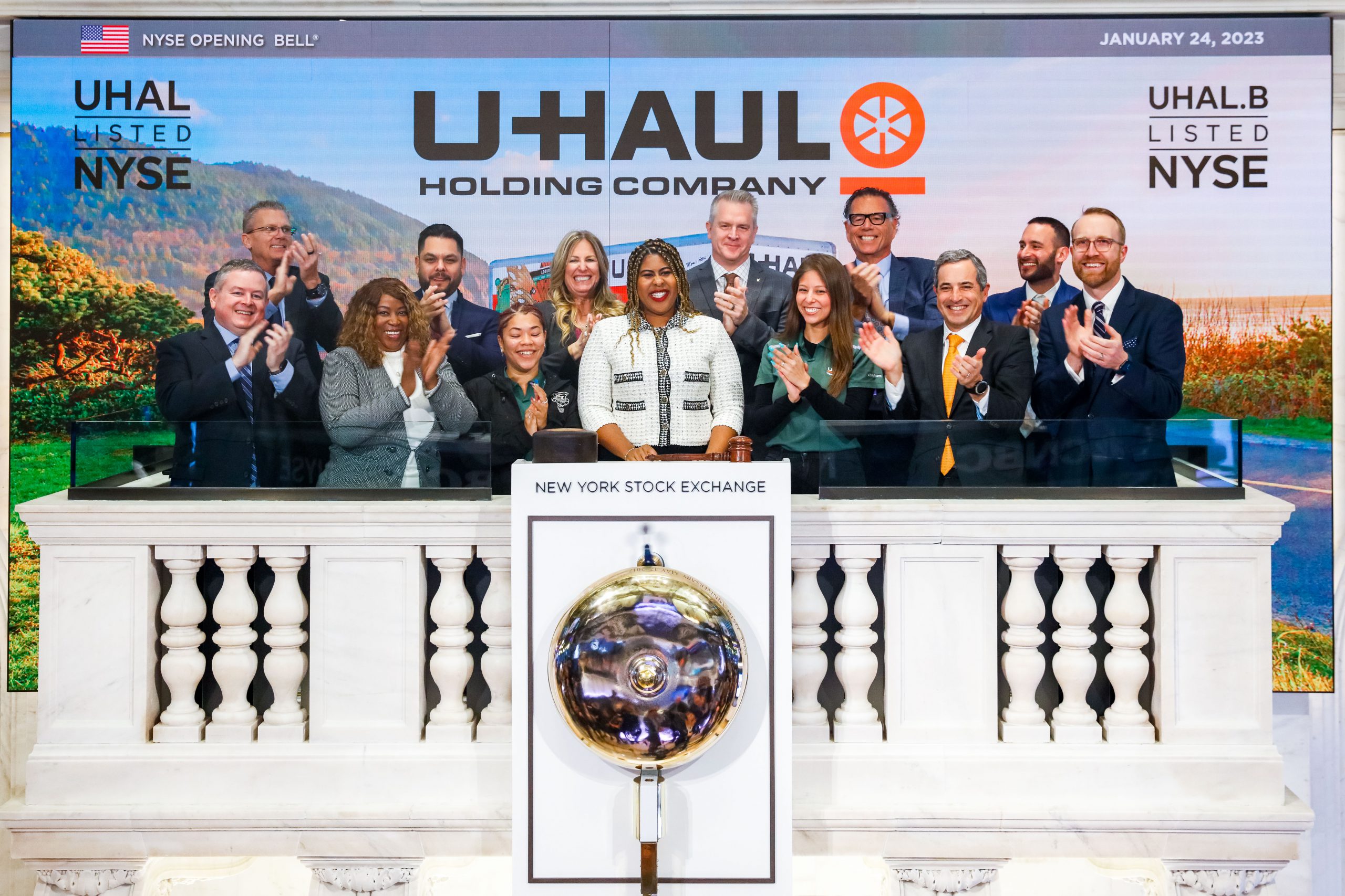 U-Haul Rings New York Stock Exchange Opening Bell