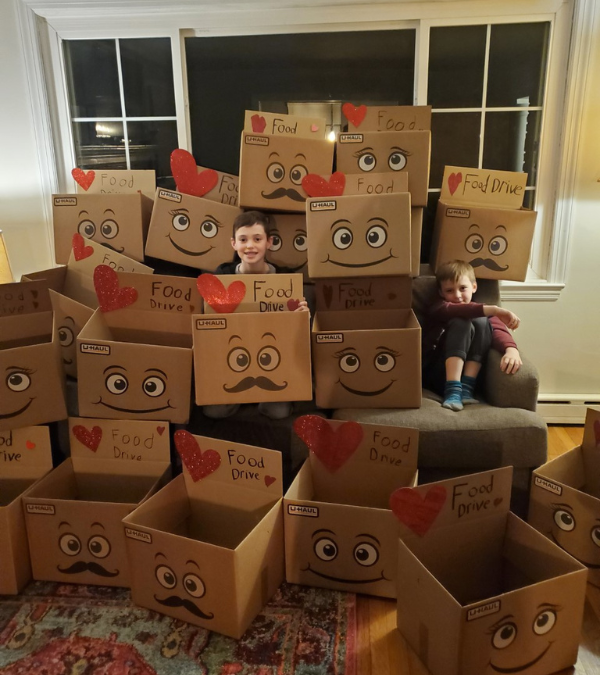 Fifth-Grader’s Food Drive Fills 20 U-Haul Boxes to Feed Hungry Kids in New Jersey