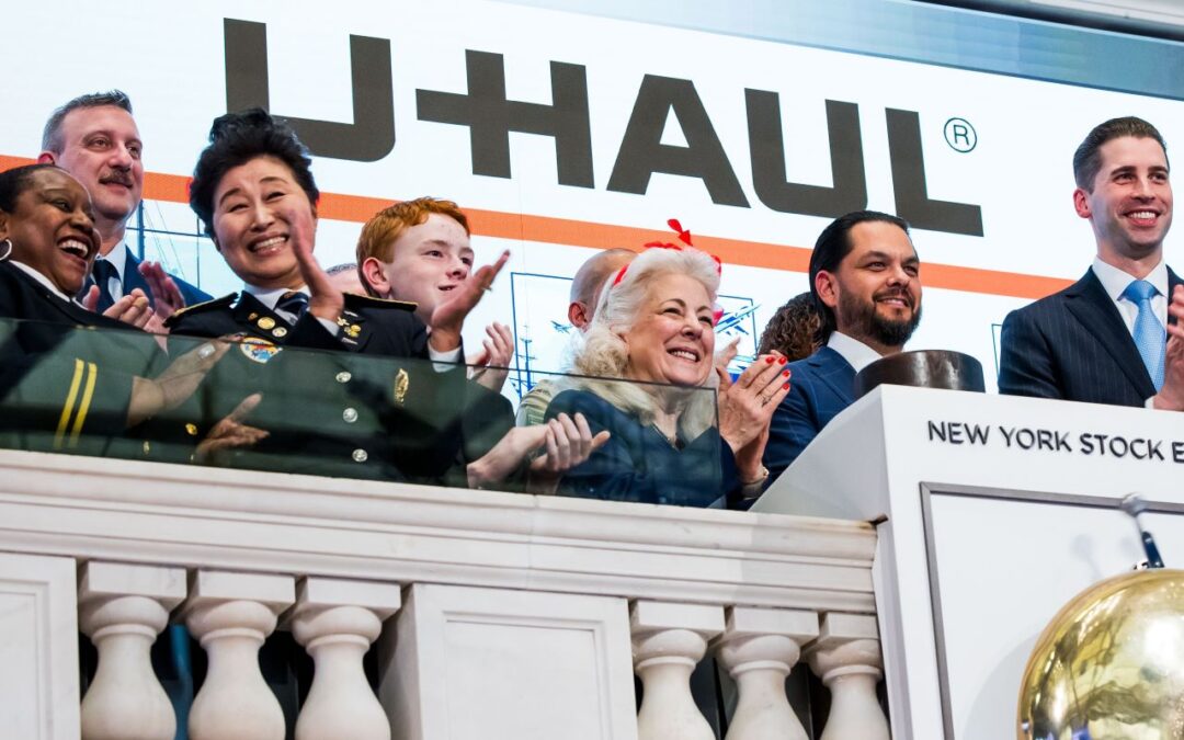 Reyes Rings Bell for U-Haul at the New York Stock Exchange