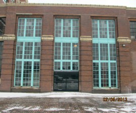 U-Haul Nabisco Building Detroit New Showroom Entrance Door