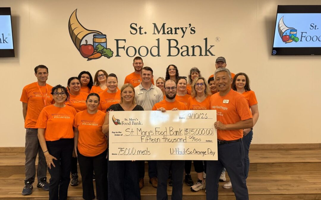 U-Haul Provides 108,000 Meals on Go Orange Day at St. Mary’s Food Bank