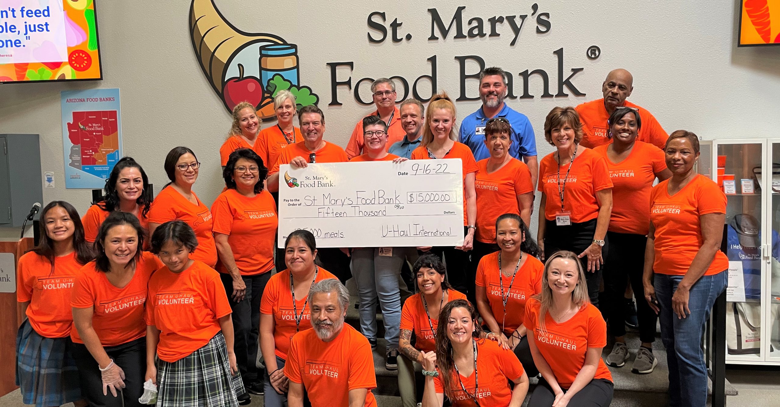 Go Orange Day: U-Haul Supports St. Mary’s Food Bank during Hunger Action Month